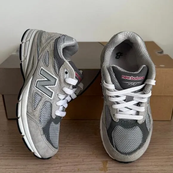New Balance 990 Grey/White Toddler Sneakers- SZ 13 C