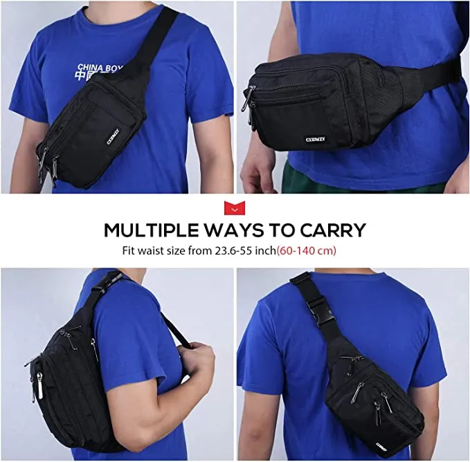 NEW Fanny Pack For Women & Men Waist Pack Hip Bum Bag with Multi-Pockets Large Capacity