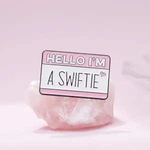 NEW Taylor Swift Hello I'm A Swiftie Iconic Brooch Badge Pin