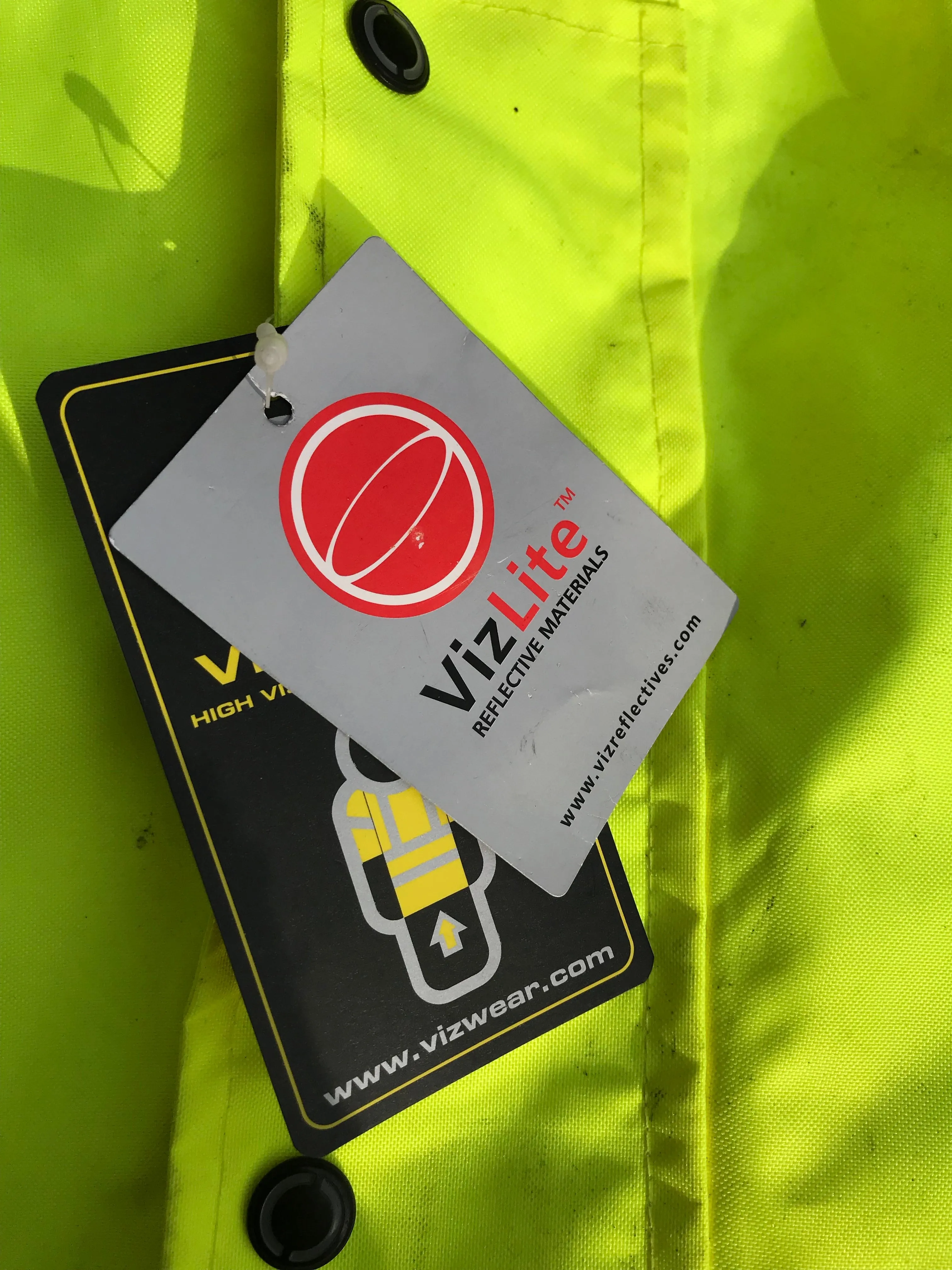 New vizwear hi vis waterproof coat size 2xl FREE POSTAGE