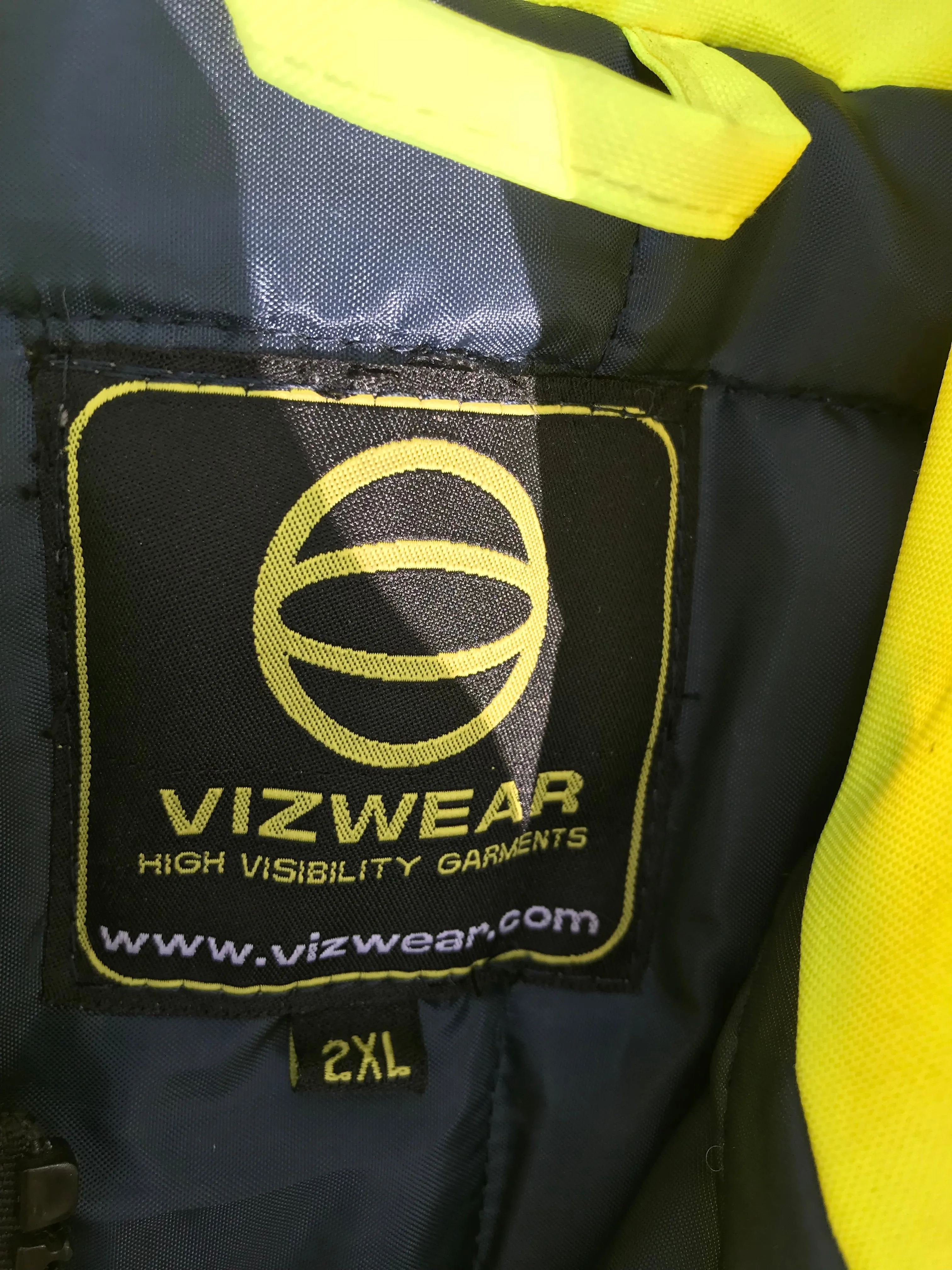 New vizwear hi vis waterproof coat size 2xl FREE POSTAGE