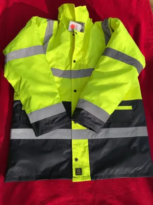 New vizwear hi vis waterproof coat size 2xl FREE POSTAGE