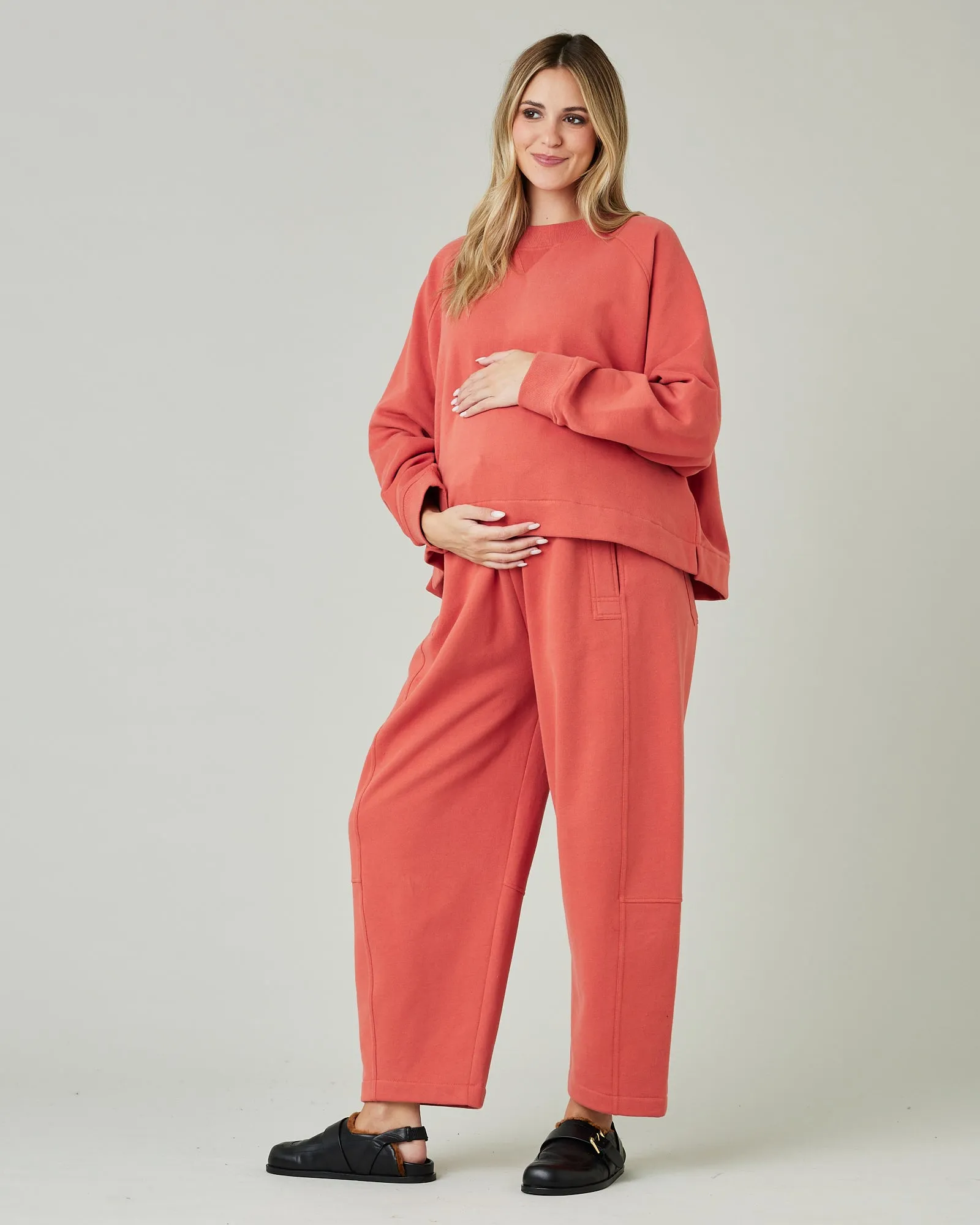 Noa Warm Terracotta Organic Cotton Jumper