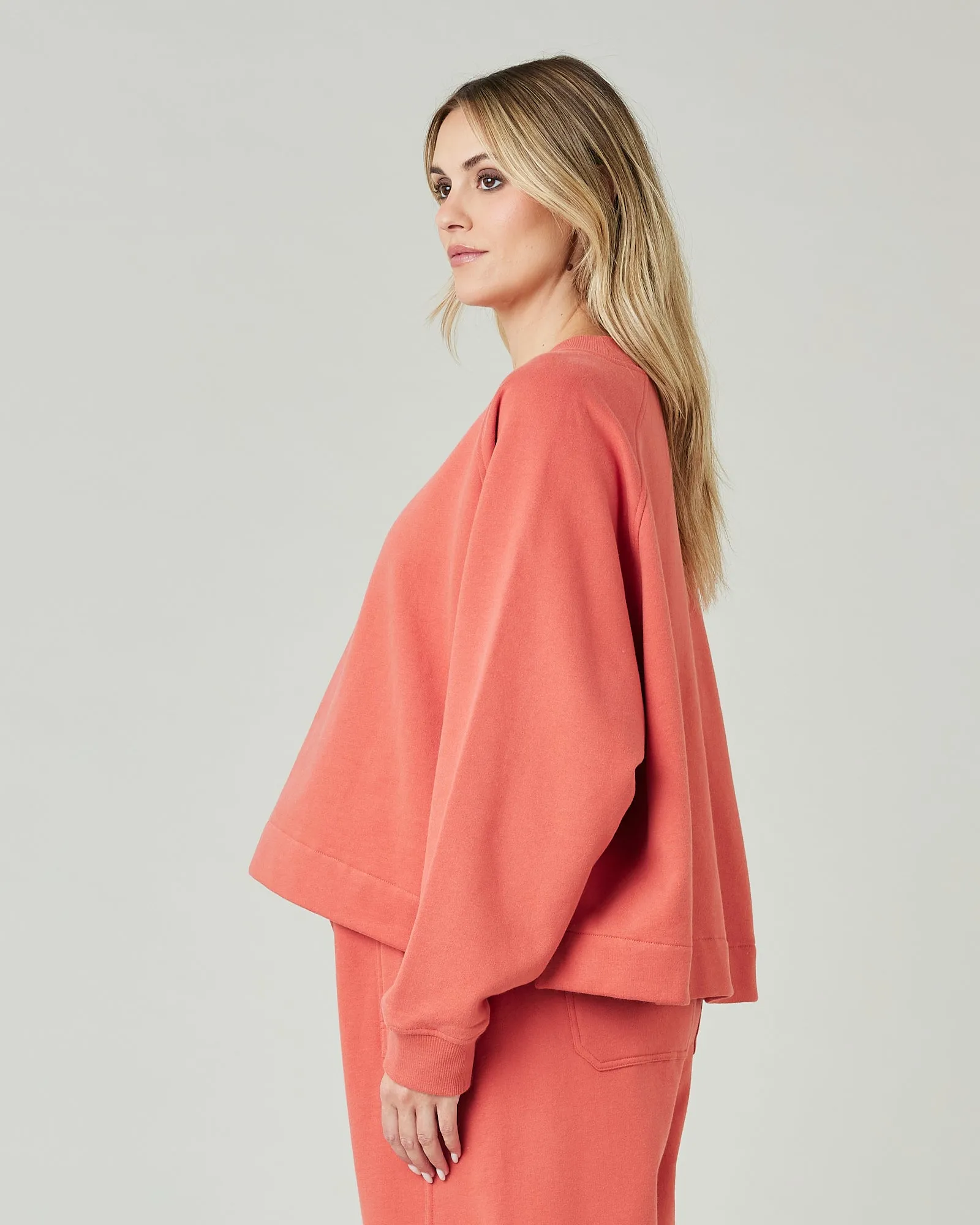 Noa Warm Terracotta Organic Cotton Jumper