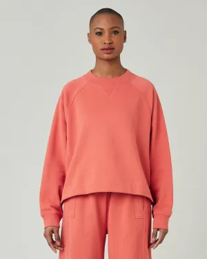 Noa Warm Terracotta Organic Cotton Jumper