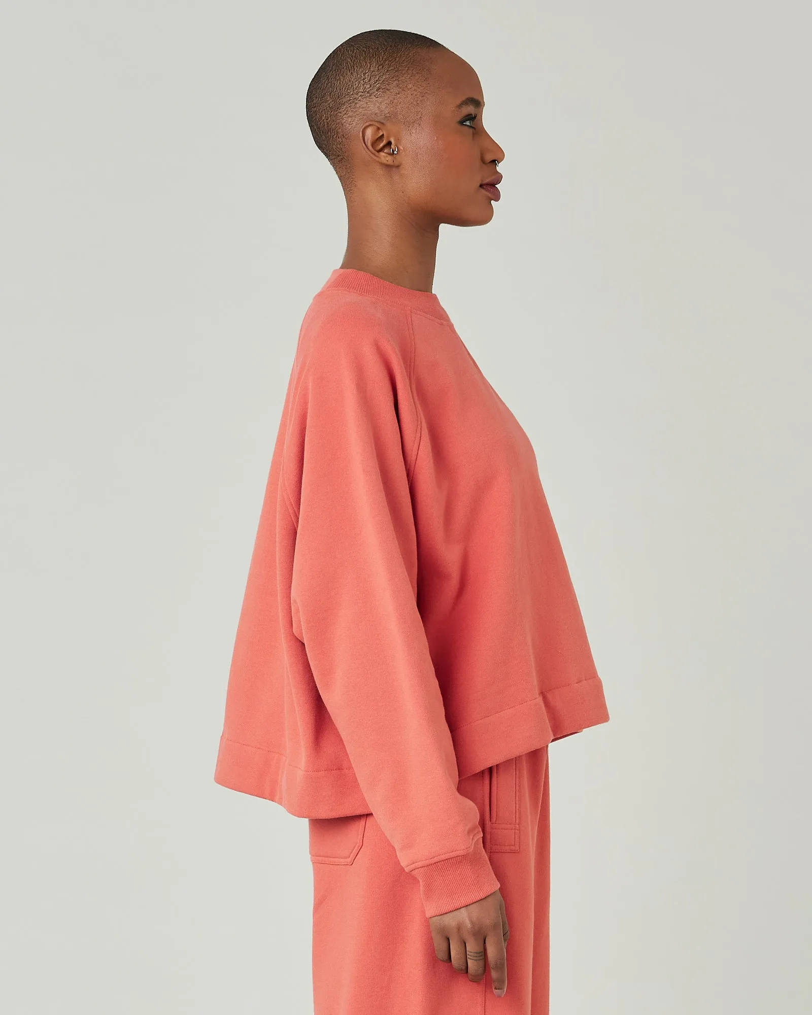 Noa Warm Terracotta Organic Cotton Jumper