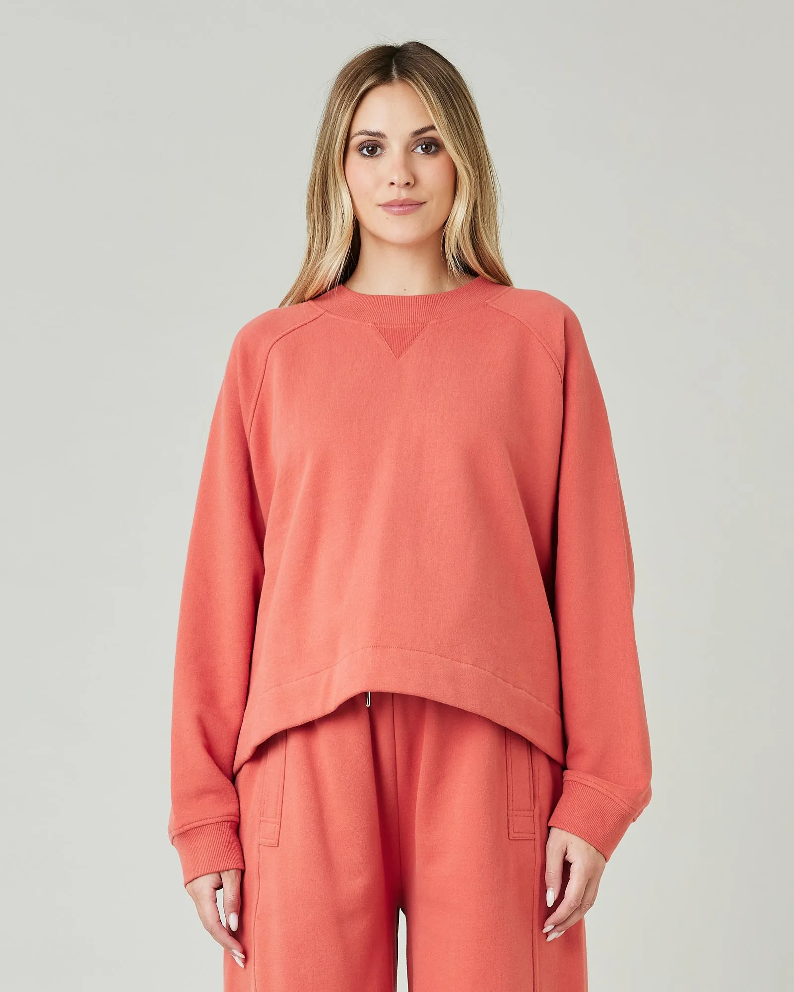 Noa Warm Terracotta Organic Cotton Jumper