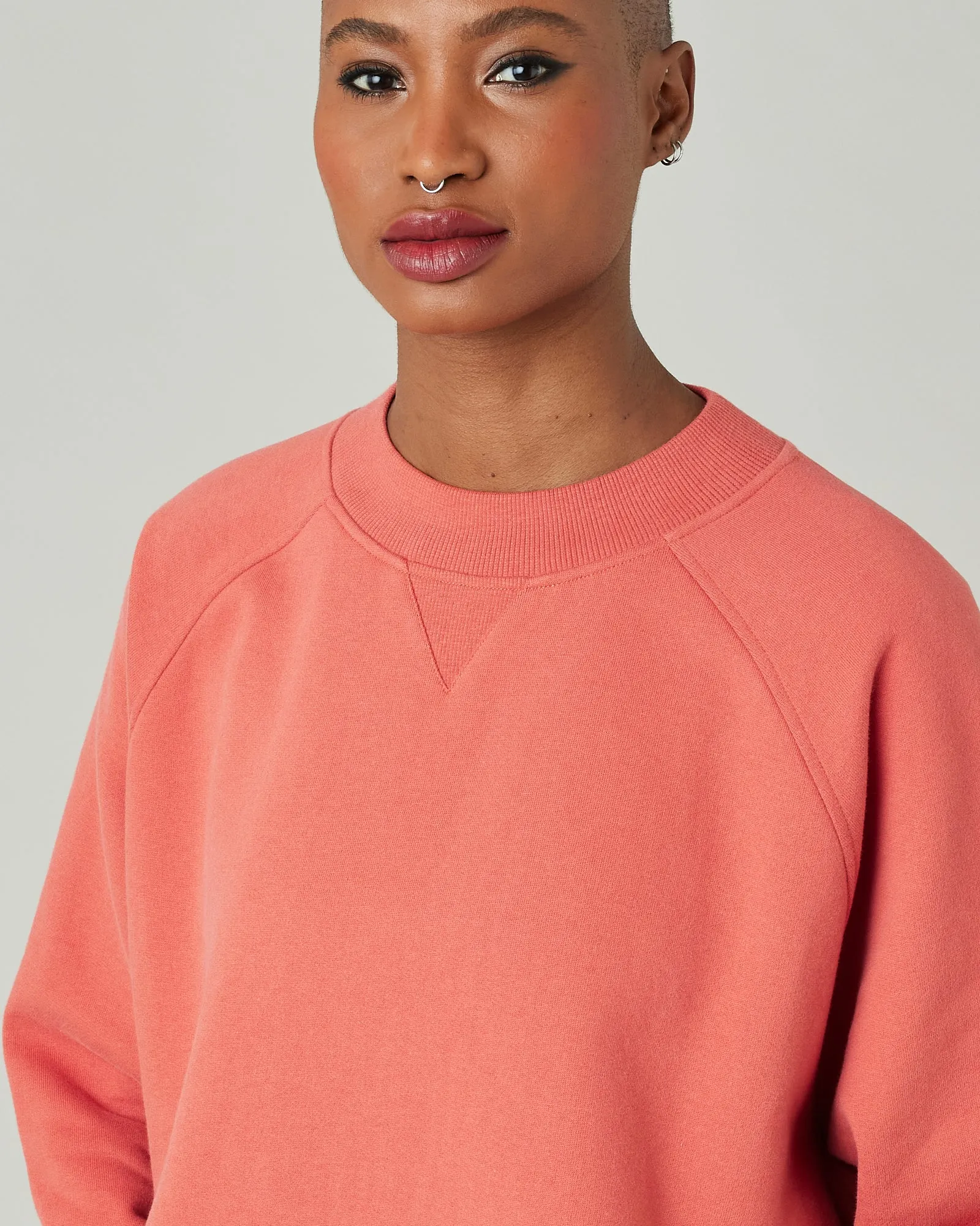 Noa Warm Terracotta Organic Cotton Jumper