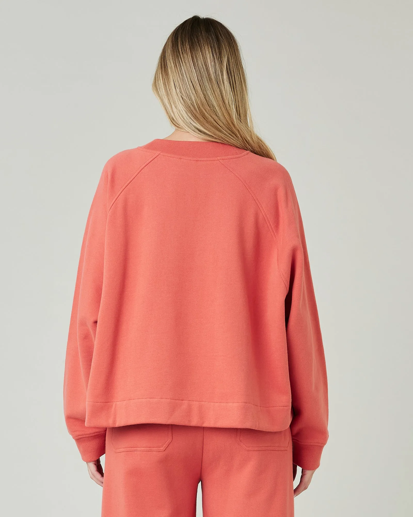 Noa Warm Terracotta Organic Cotton Jumper