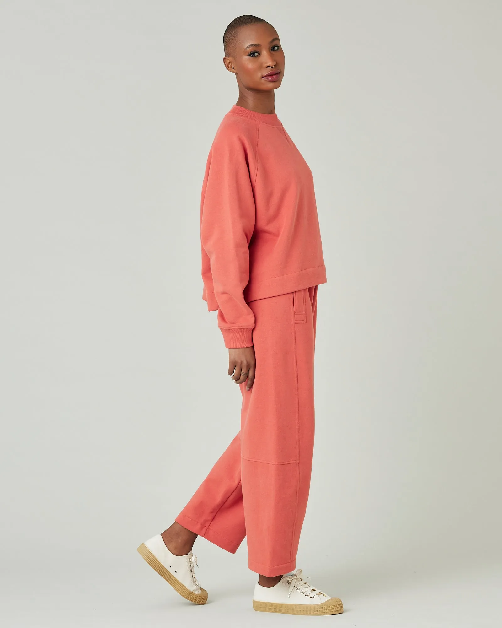 Noa Warm Terracotta Organic Cotton Jumper
