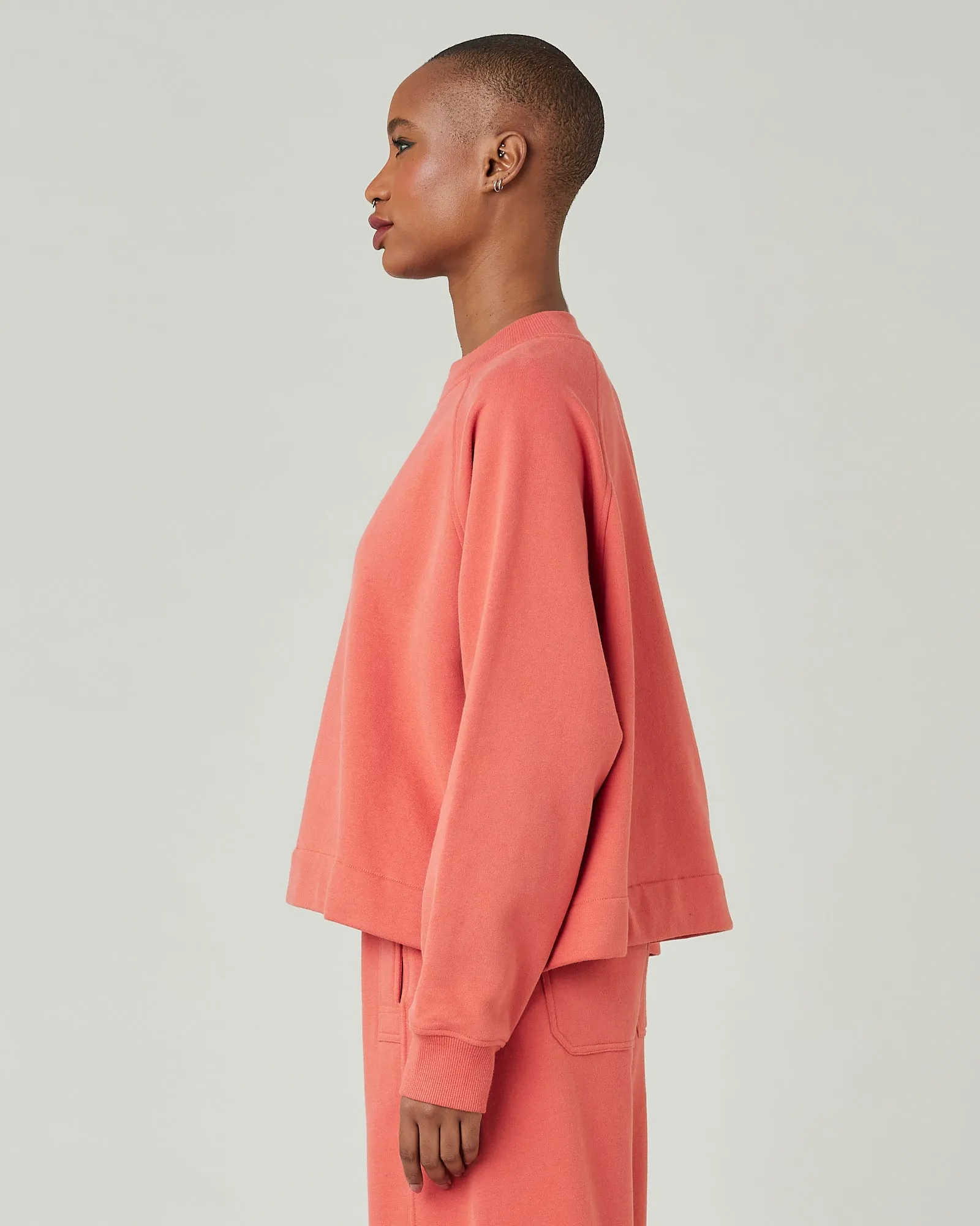 Noa Warm Terracotta Organic Cotton Jumper