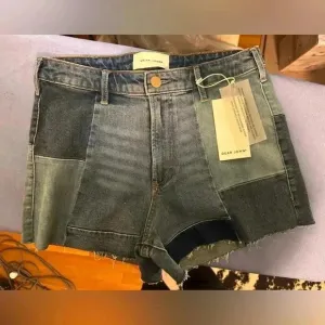 NWT Dear John Women's Patchwork Denim Shorts