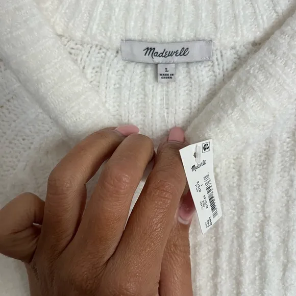 NWT Madewell Loretto Mockneck Pullover Sweater