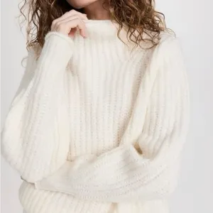 NWT Madewell Loretto Mockneck Pullover Sweater
