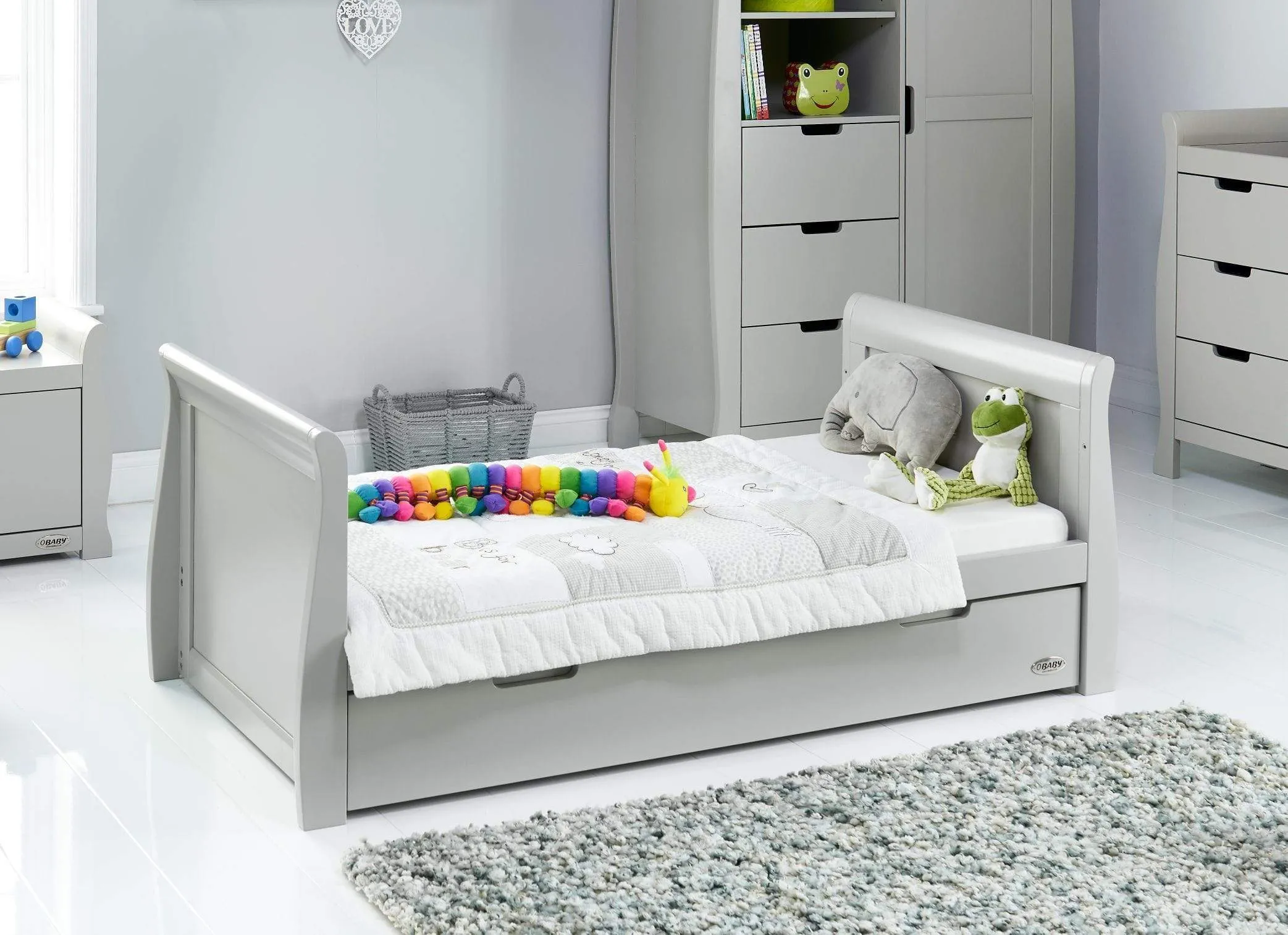 Obaby Stamford Classic 3 Piece Room Set - Warm Grey