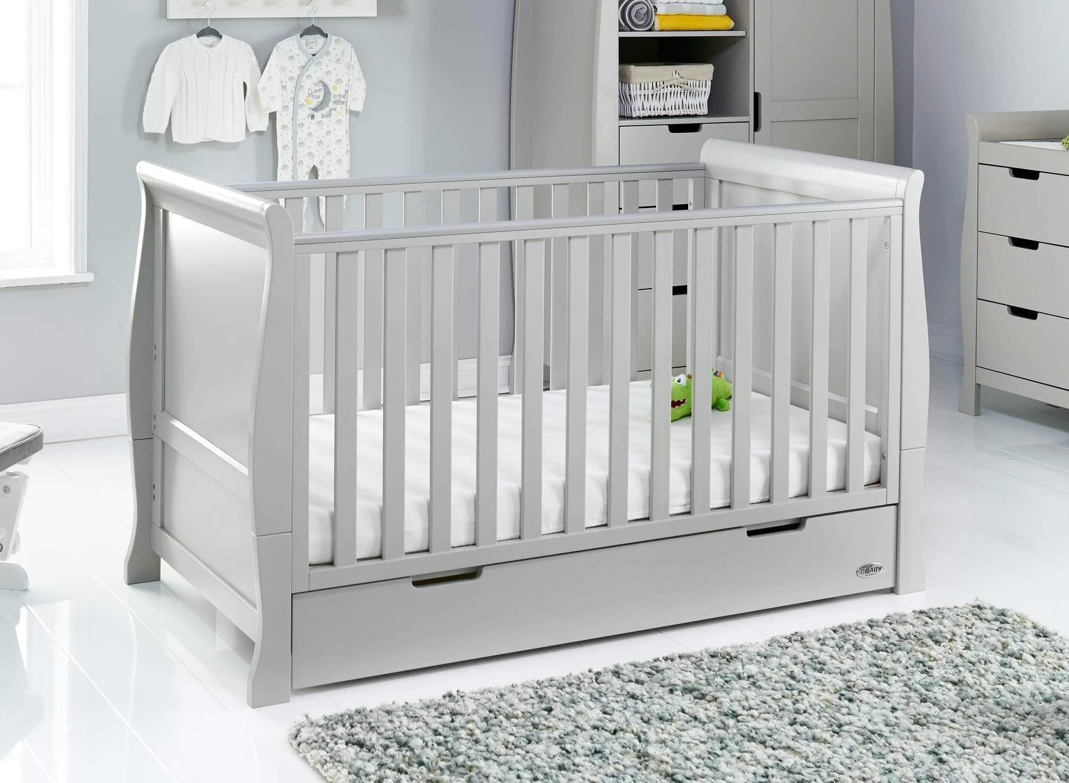 Obaby Stamford Classic 3 Piece Room Set - Warm Grey