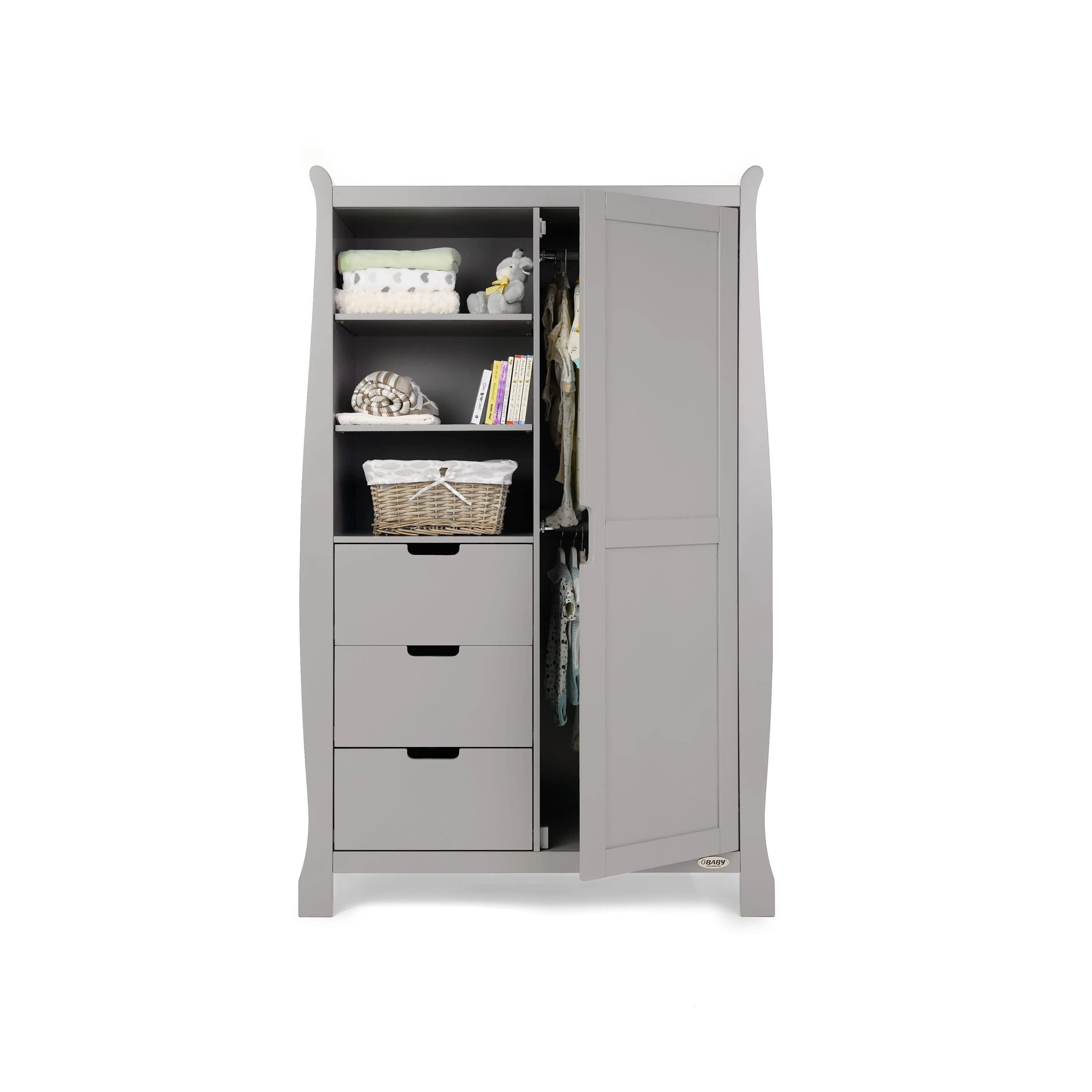 Obaby Stamford Classic 3 Piece Room Set - Warm Grey