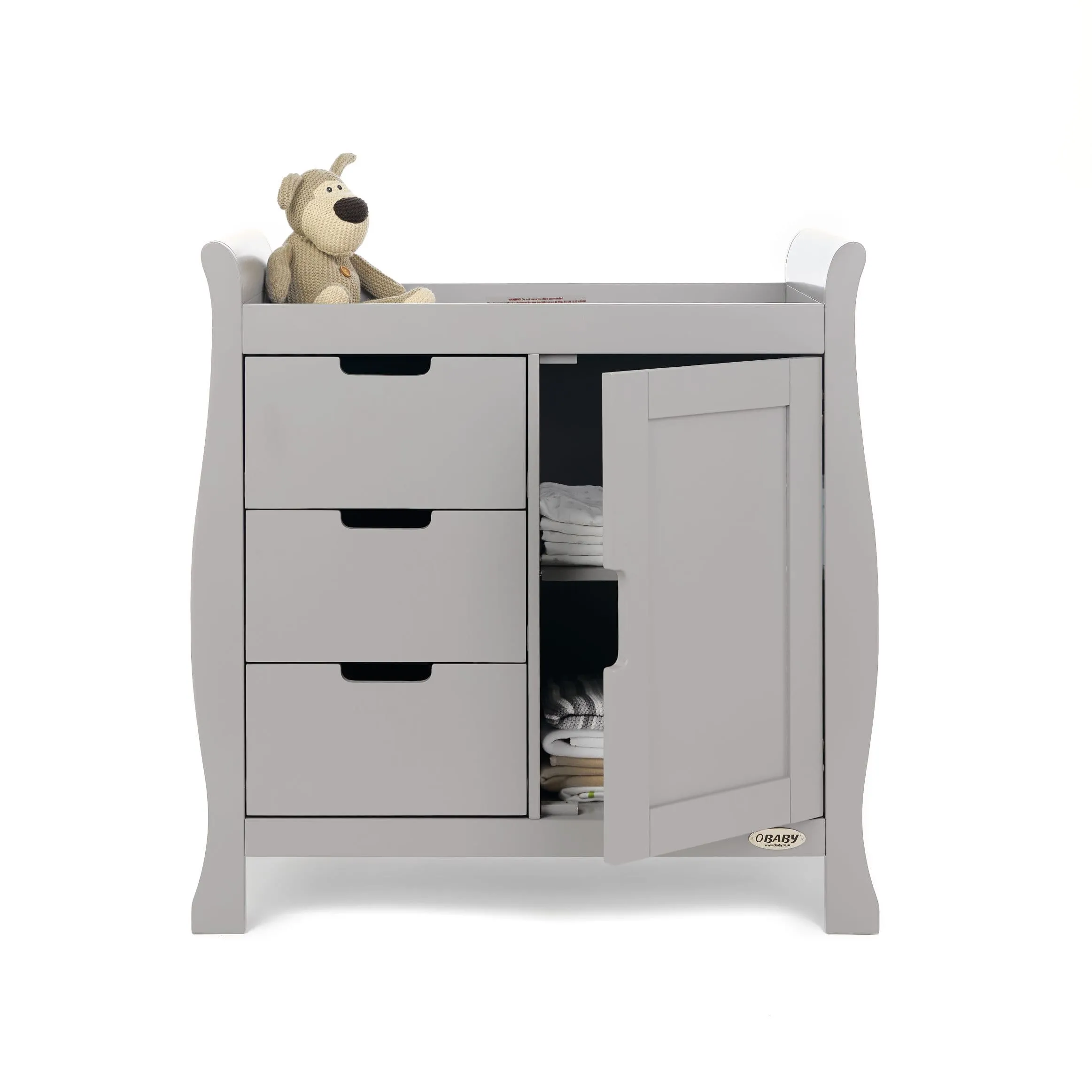 Obaby Stamford Classic 3 Piece Room Set - Warm Grey