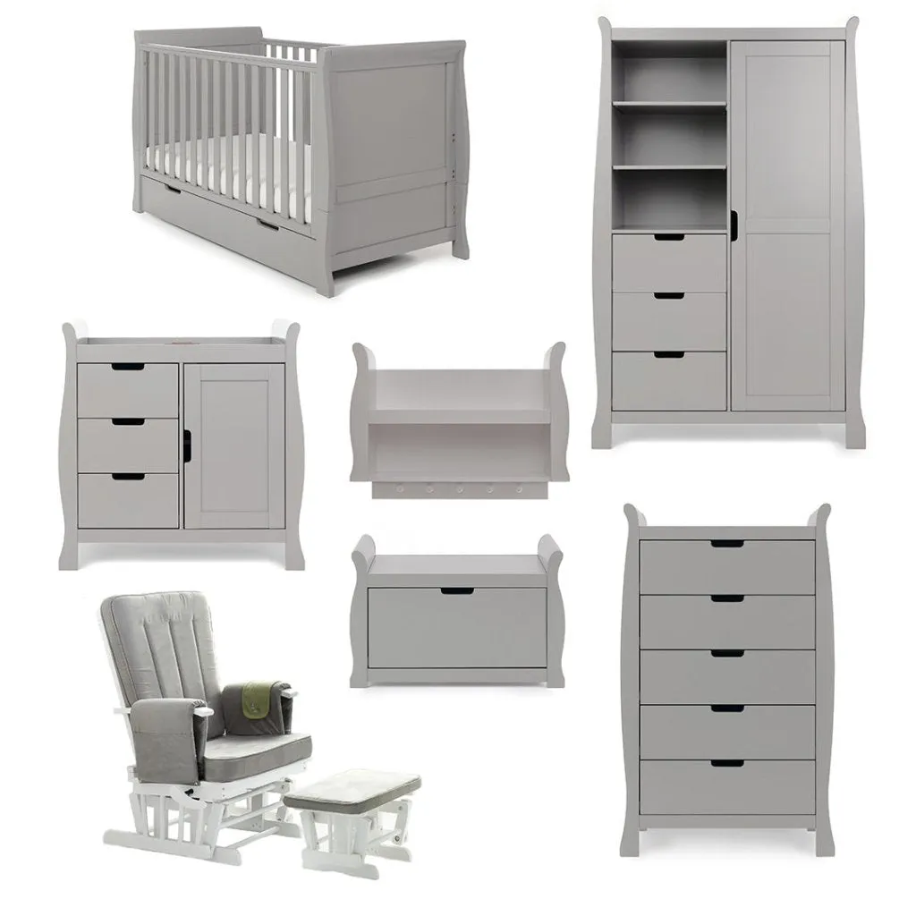 OBABY Stamford Classic 7 Piece Room Set - Warm Grey