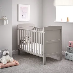 OBABY Warm Grey Grace Mini Cot Bed
