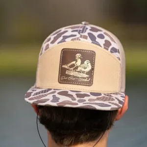 Old School Slough 7 Panel Cypress Woodie Patch Hat