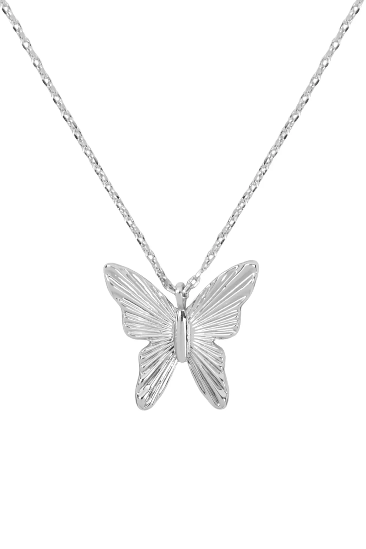 ONB041 - BUTTERFLY CAST PENDANT NECKLACE