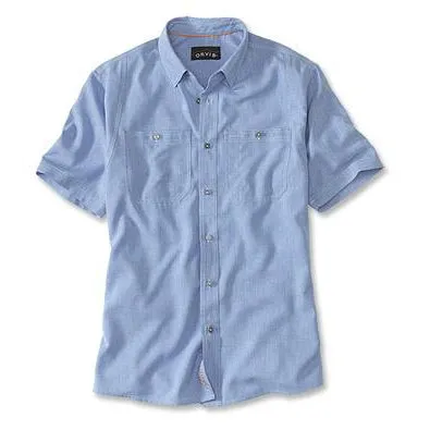 Orvis Tech Chambray Short Sleeved Work Shirt