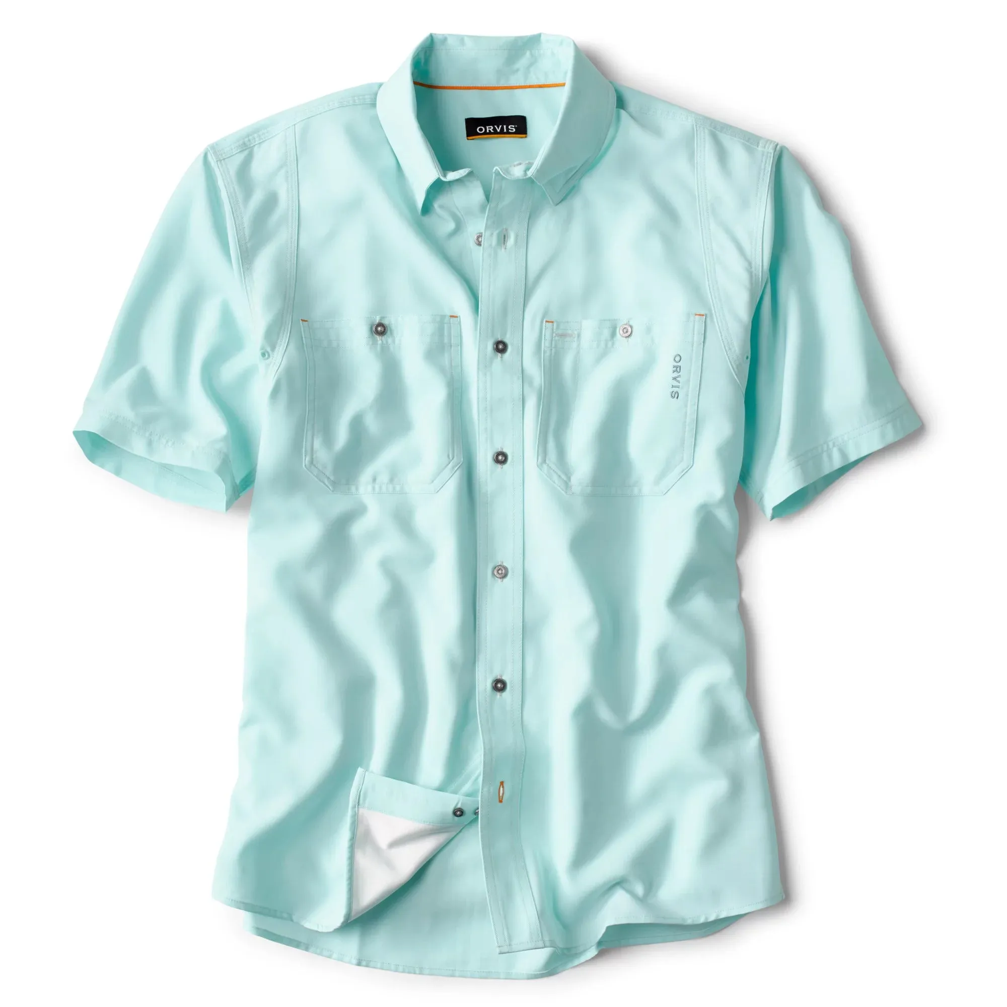 Orvis Tech Chambray Short Sleeved Work Shirt