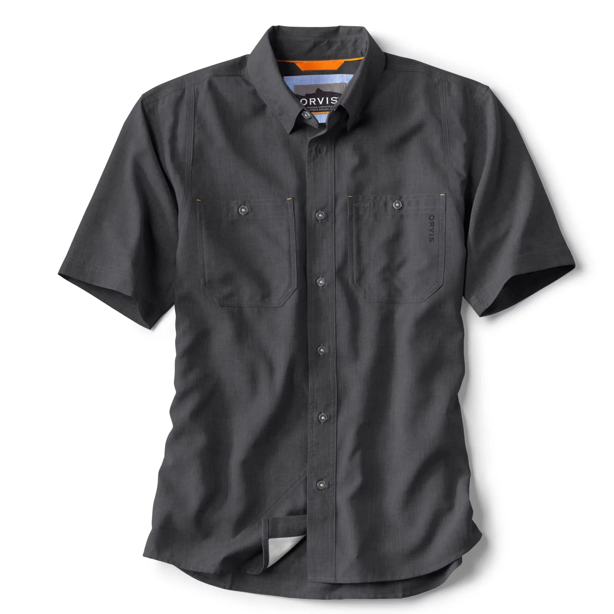 Orvis Tech Chambray Short Sleeved Work Shirt