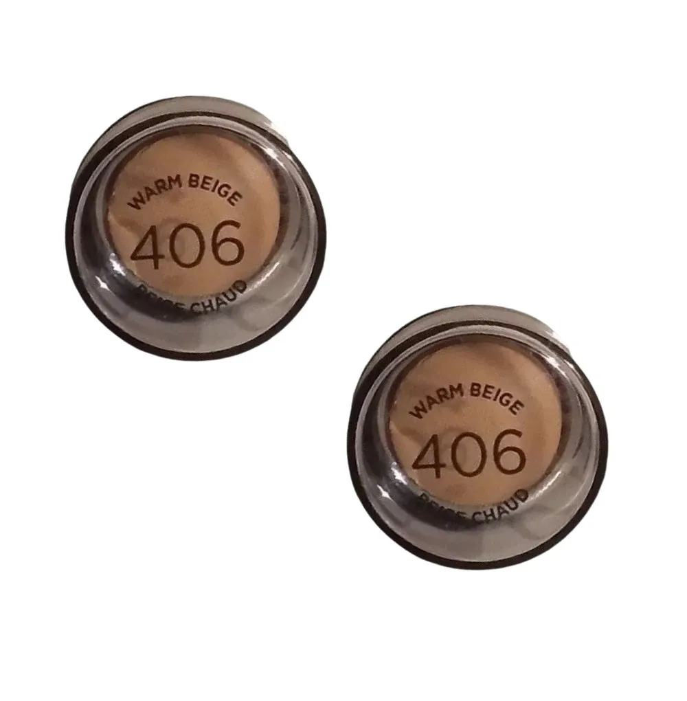 Pack of 2 L'Oreal Paris Infallible Longwear Shaping Stick Foundation, Warm Beige # 406