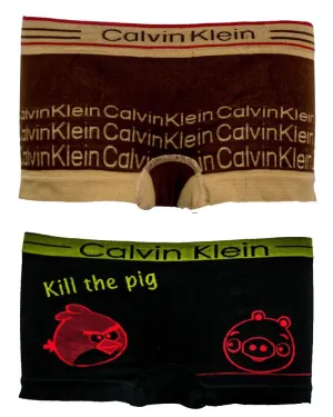 Pack Of 2 Stylish Ladies Boxer Panties - Designed Panty