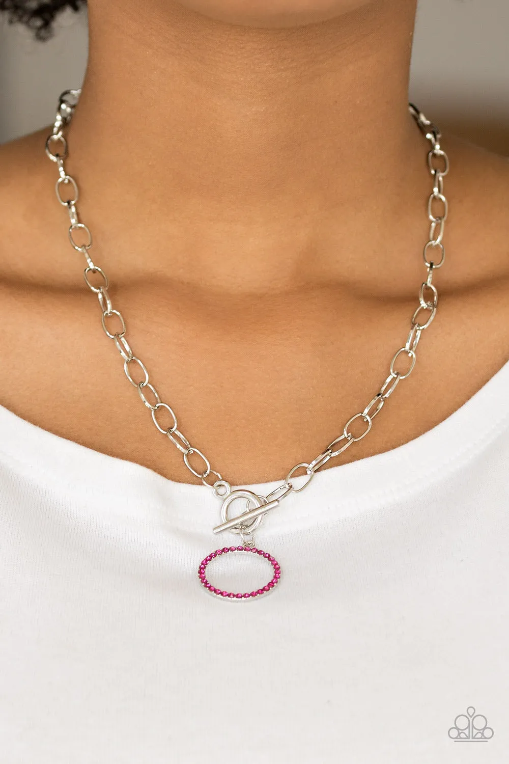 Paparazzi All In Favor Necklace Pink