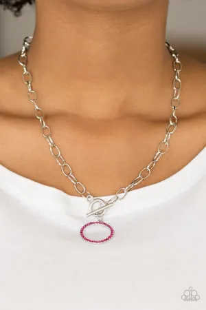 Paparazzi All In Favor Necklace Pink