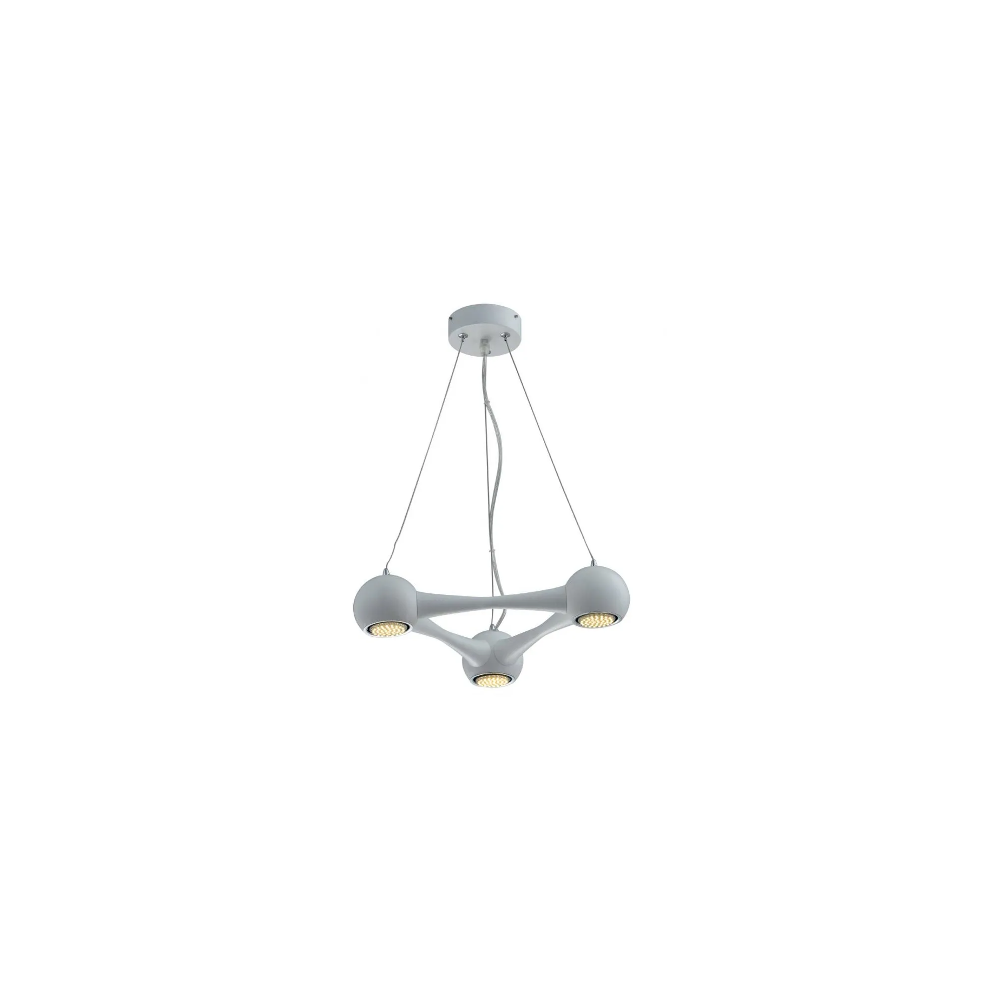 Perivale 3, 5, 6, 9 and 12 Arm Pendant LED Light White