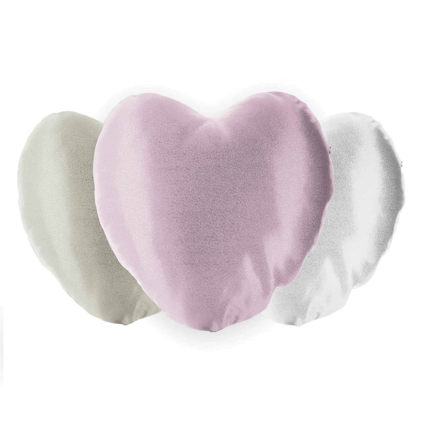 Personalised Glitter Heart Cushion with Stylish Text and Arrow Love Hearts Print