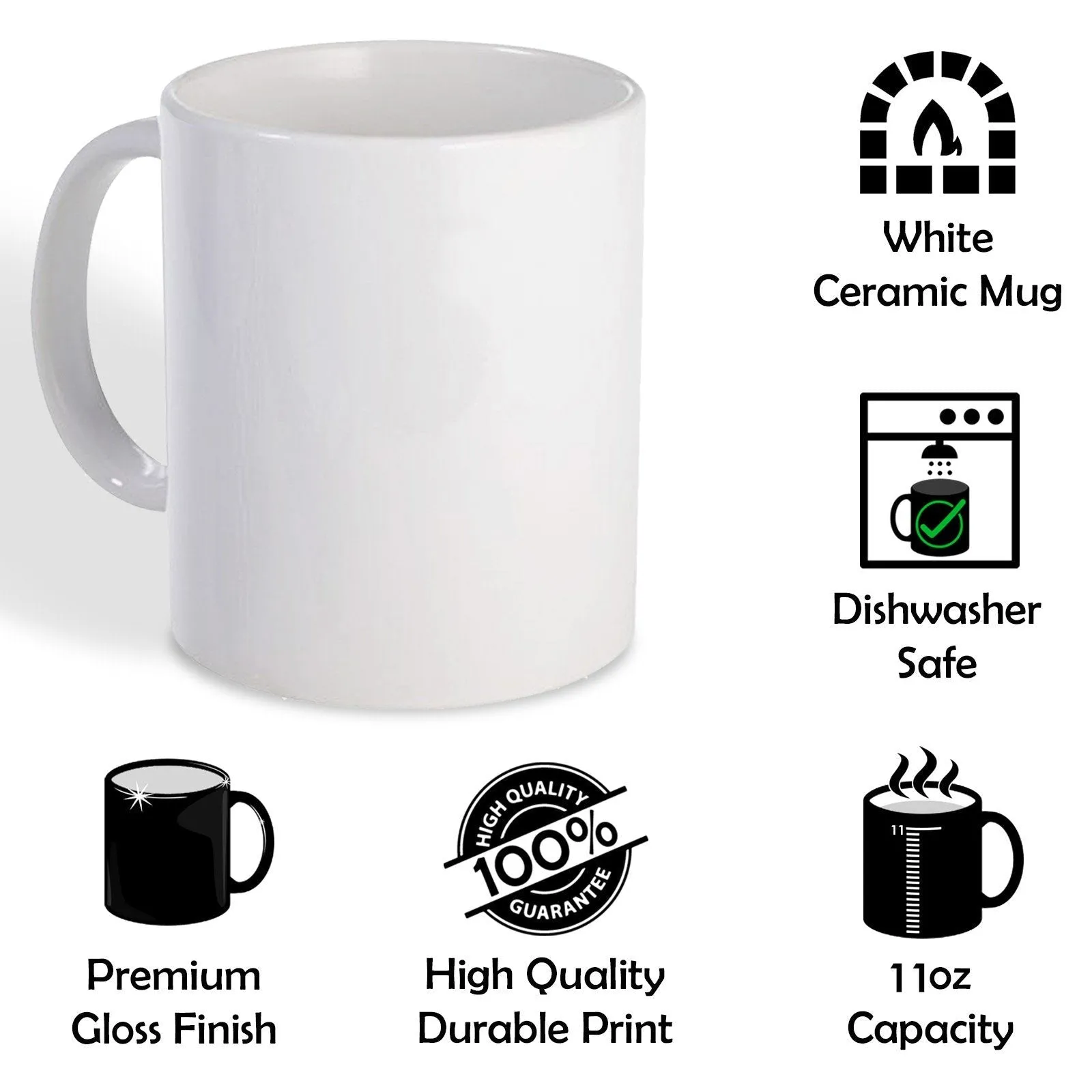 Personalised Mug with Stylish Text and Ginger Goat & Red Flowers