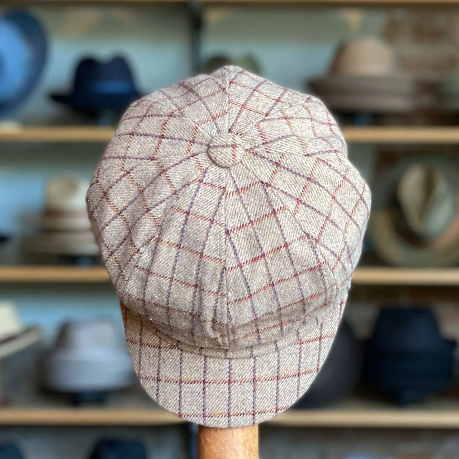 Plaid Bakerboy Cap
