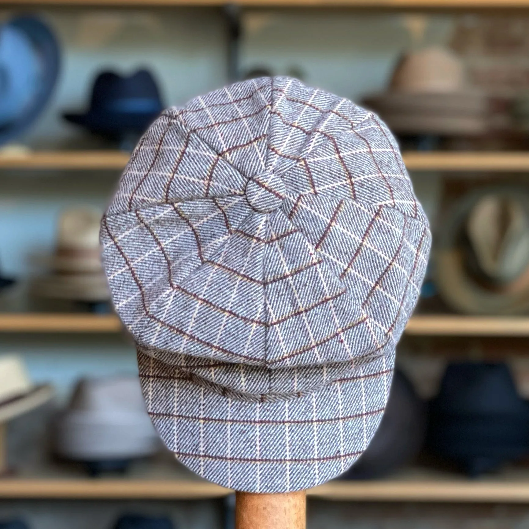 Plaid Bakerboy Cap