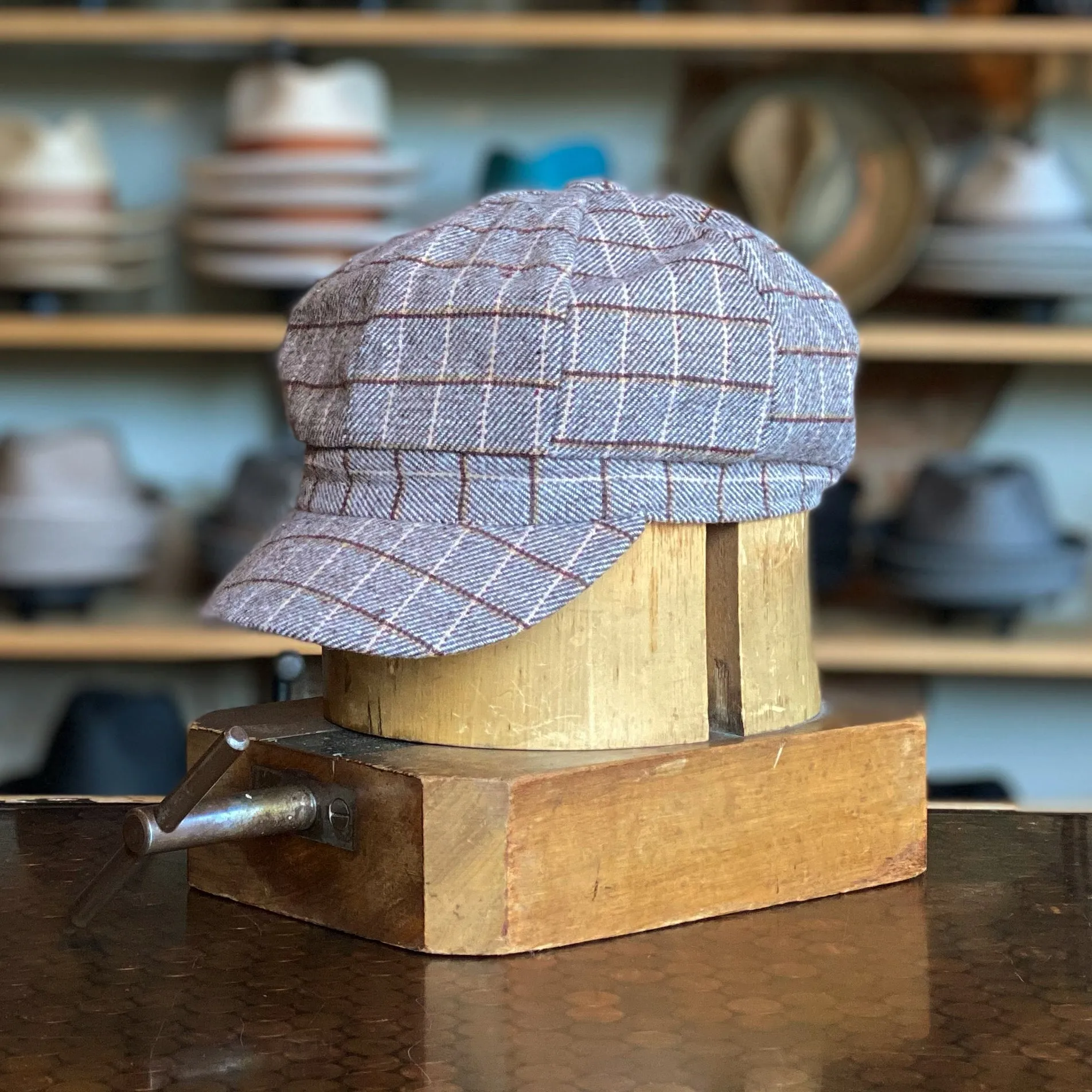 Plaid Bakerboy Cap