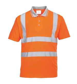 Portwest RT22 Hi-Vis Short Sleeved Polo GO/RT