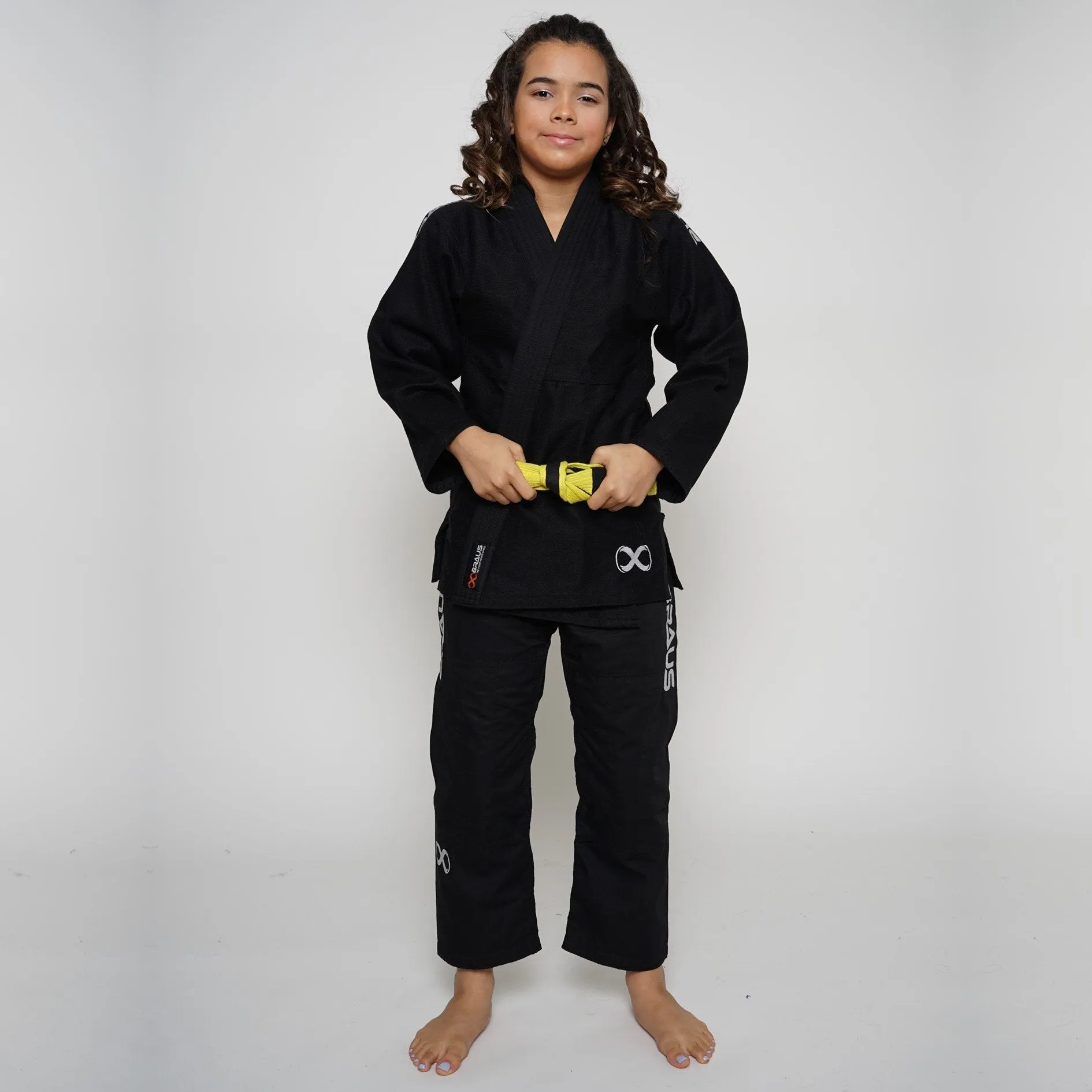 PRO LIGHT JIU JITSU GI KIDS BLACK BRAUS