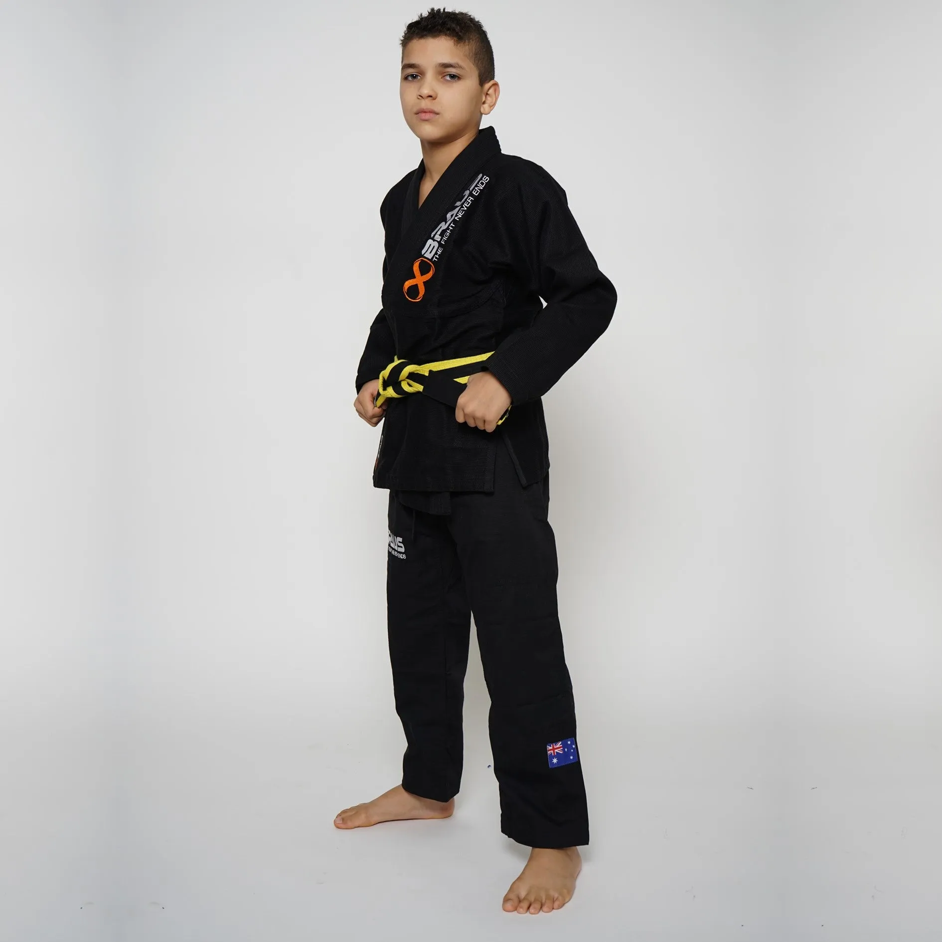 PRO LIGHT JIU JITSU GI KIDS BLACK BRAUS