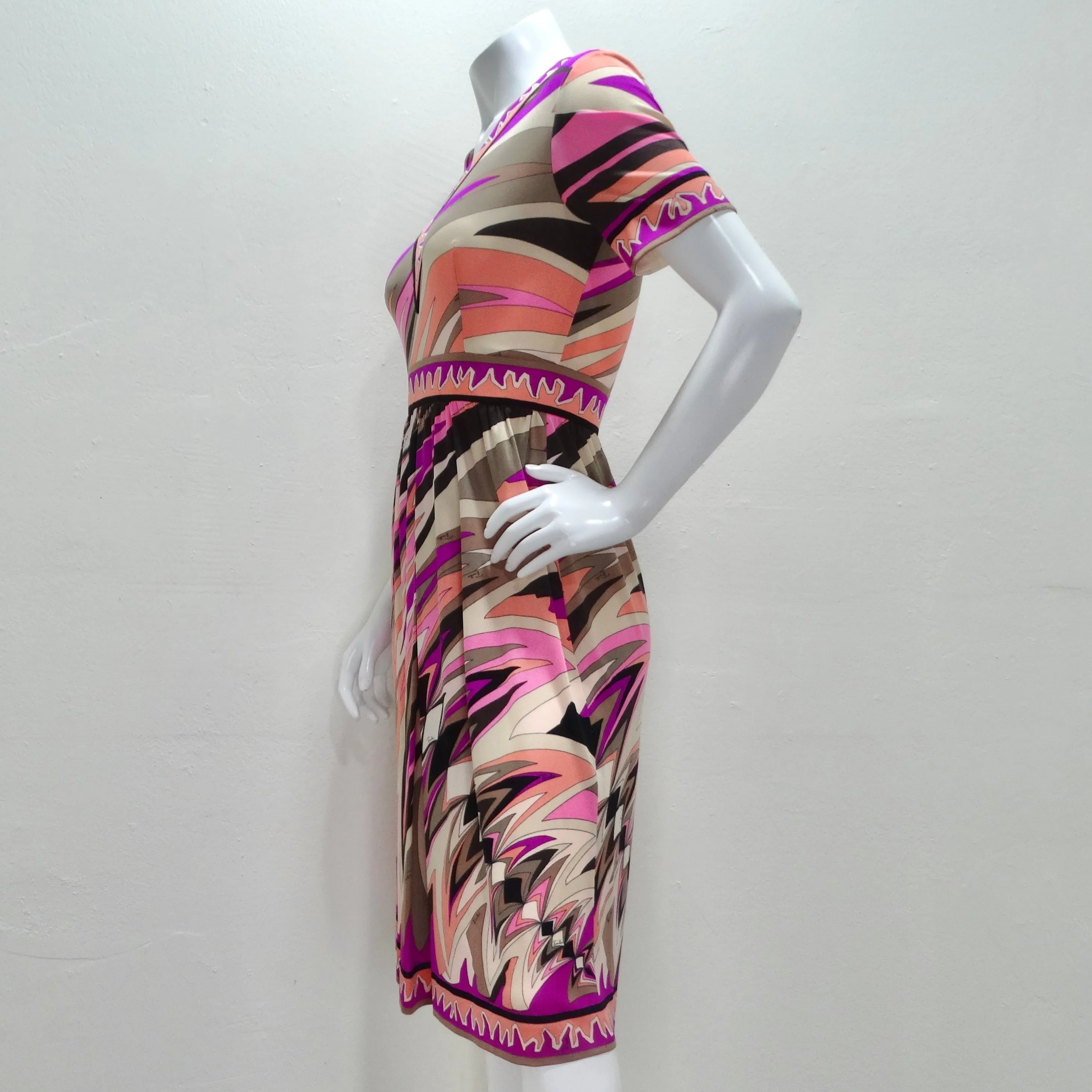 Pucci 1960s Printed Multicolor Dress