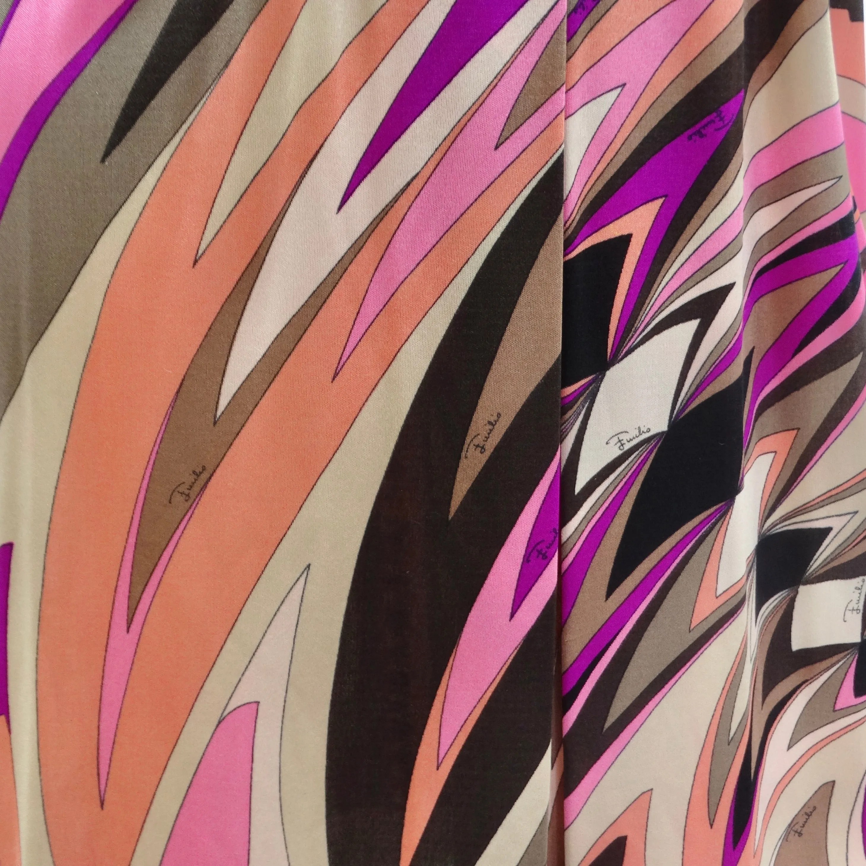 Pucci 1960s Printed Multicolor Dress