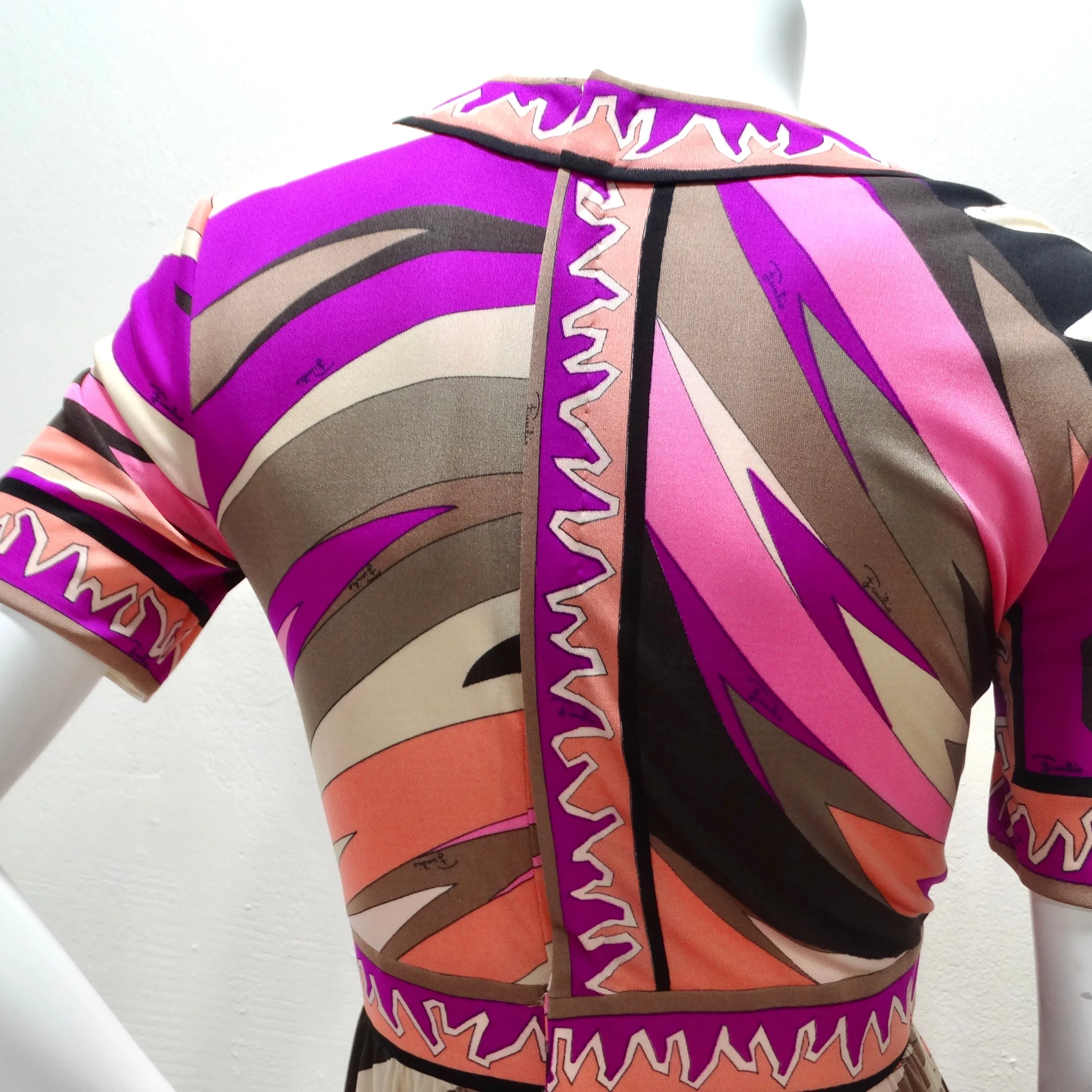 Pucci 1960s Printed Multicolor Dress