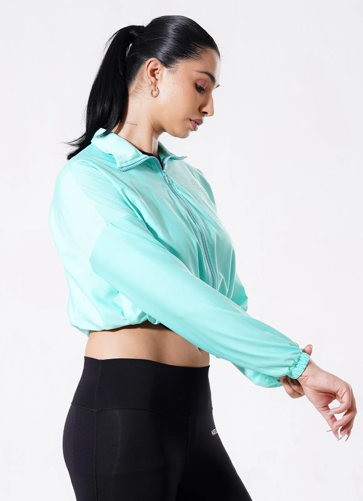 Pursue Zipper Top - Sea Green