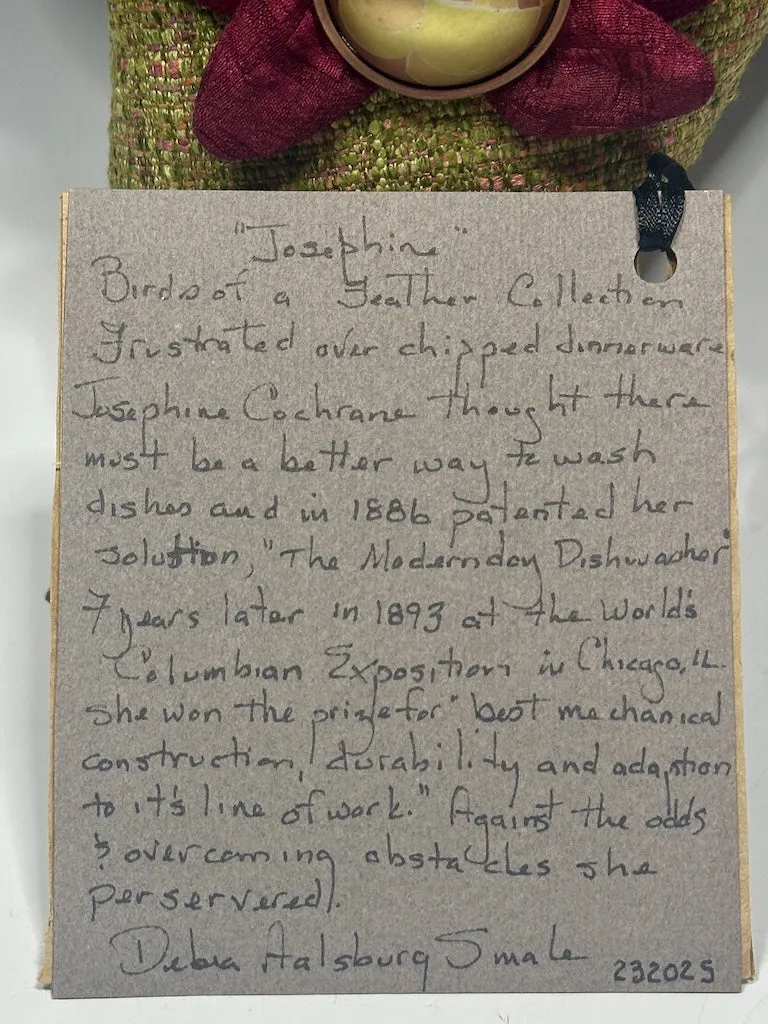 "JOSEPHINE" MIXED MEDIA SOFT SCULPTURE