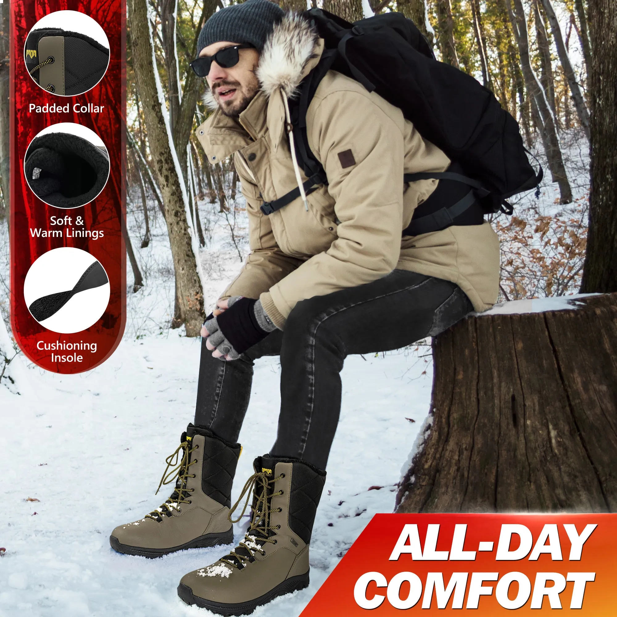 R CORD Man's Snow Boots