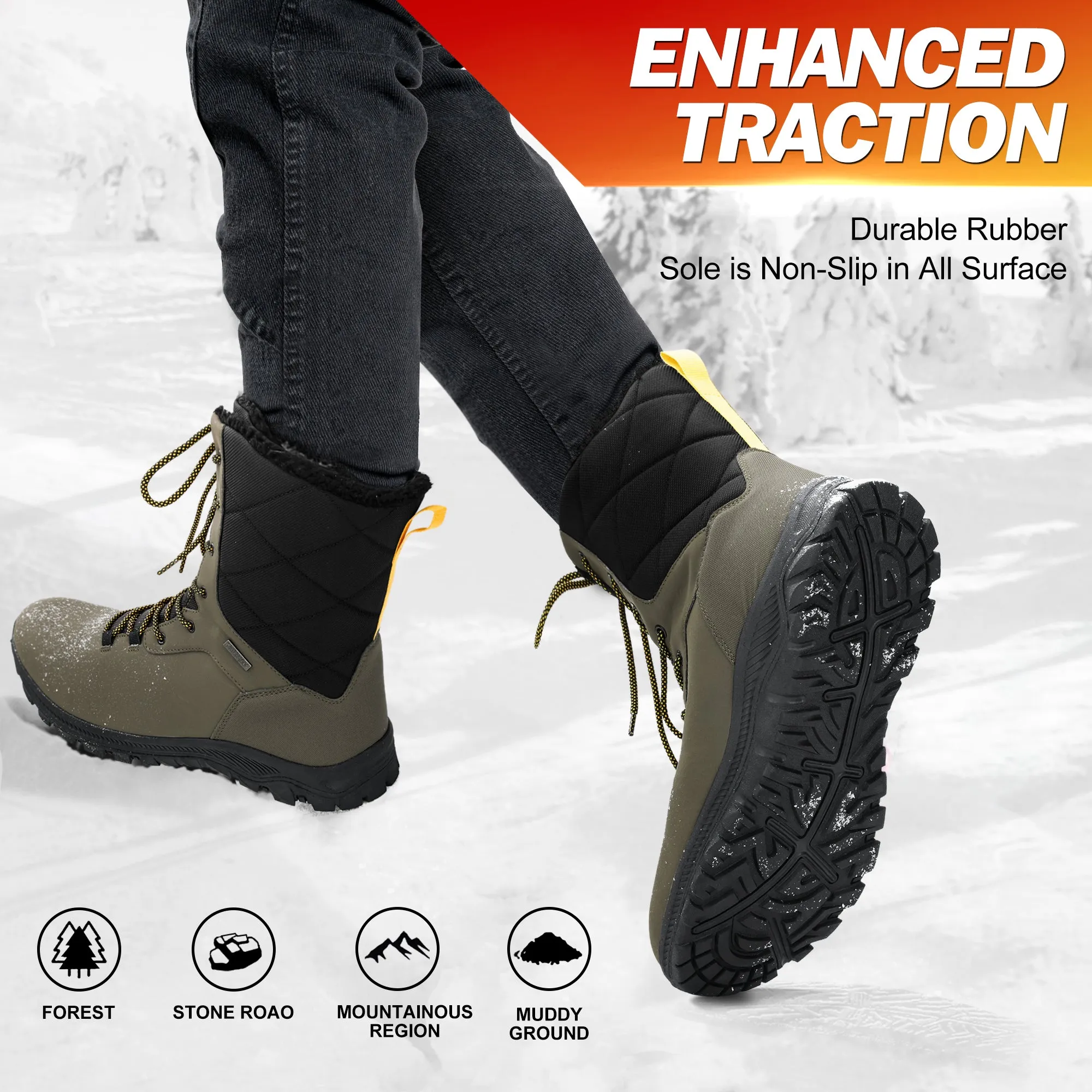 R CORD Man's Snow Boots