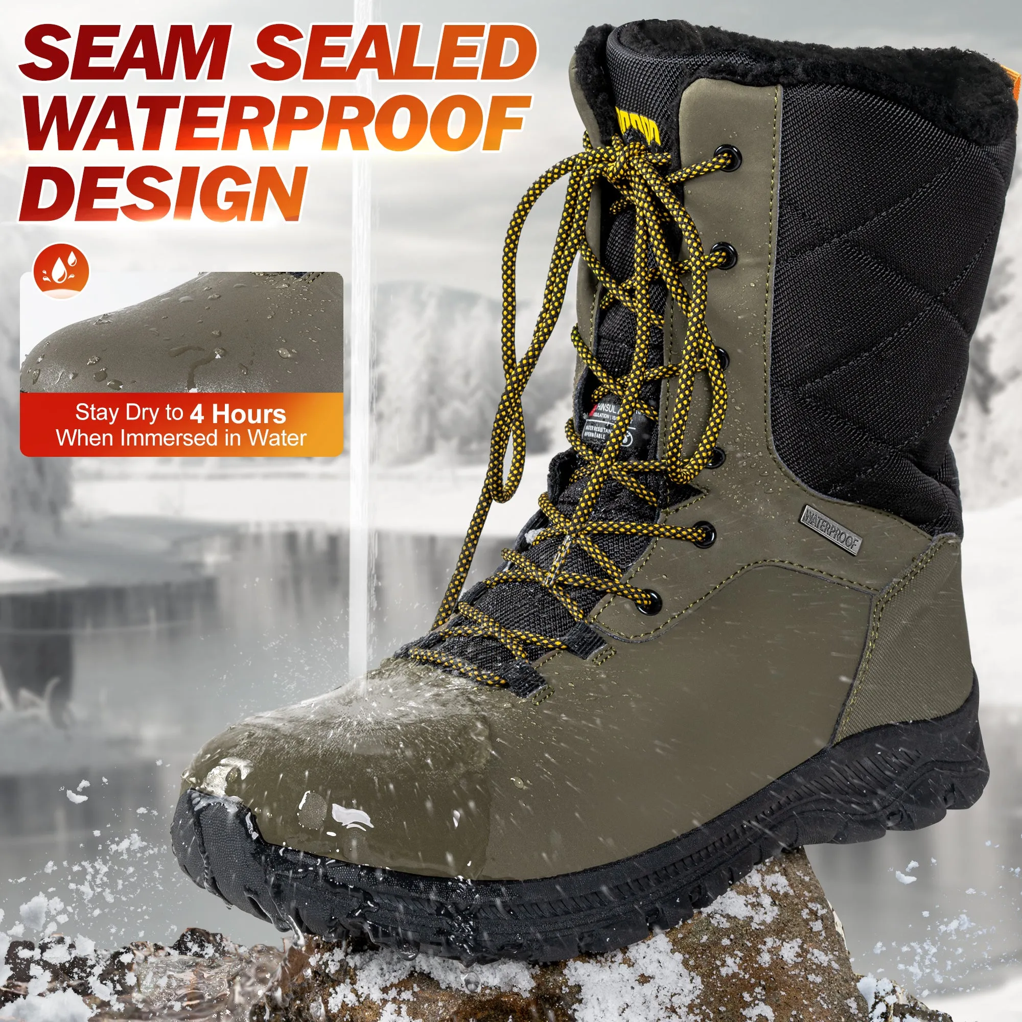 R CORD Man's Snow Boots